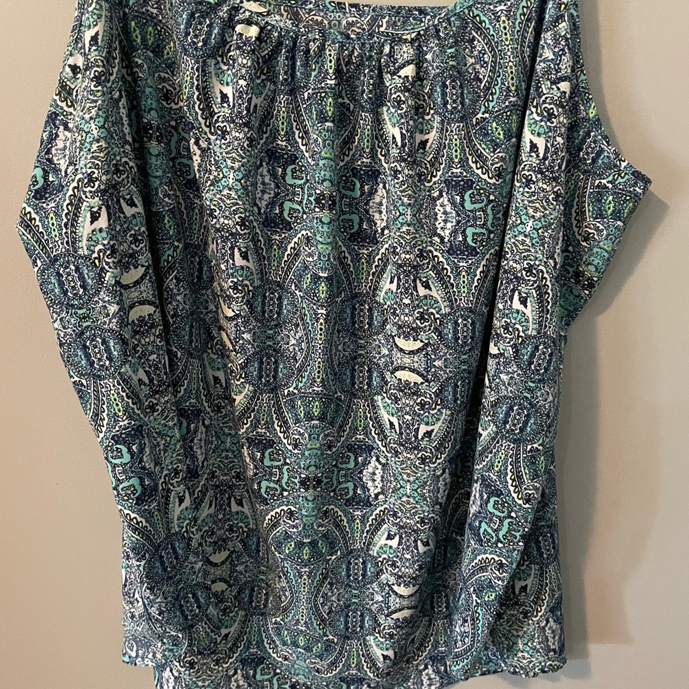 Time & Tru Paisley Print Spaghetti Strap Women's Tank Top